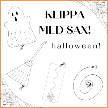 Klippa med sax - tema halloween