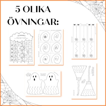 Klippa med sax - tema halloween