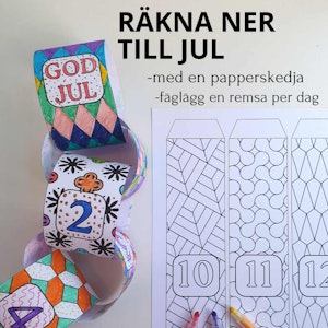 Räkna ner till jul - färglägg