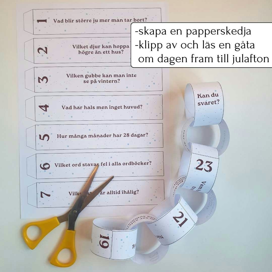 Räkna ner till jul - en gåta om dagen
