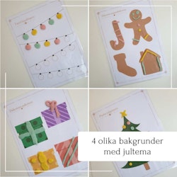 Pyssla med leklera - dekorera bakgrunden