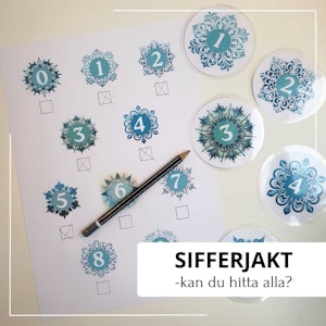 Sifferjakten - snöflingor