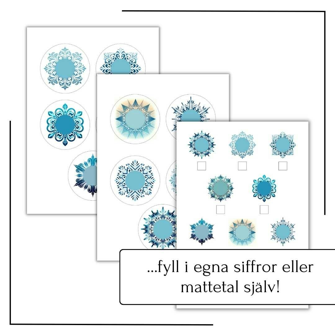 Sifferjakten - snöflingor