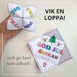 Julkort - vik en loppa!