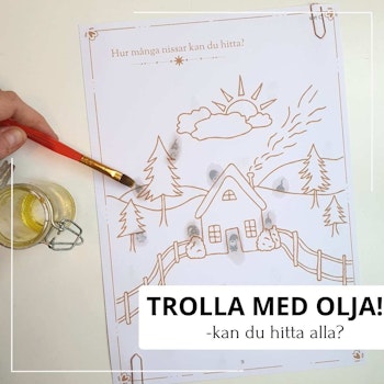 Trolla med olja - jultema