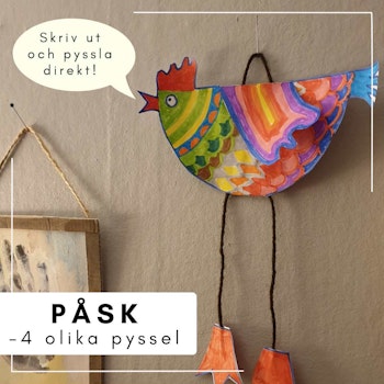 Påsk - fyra olika pyssel