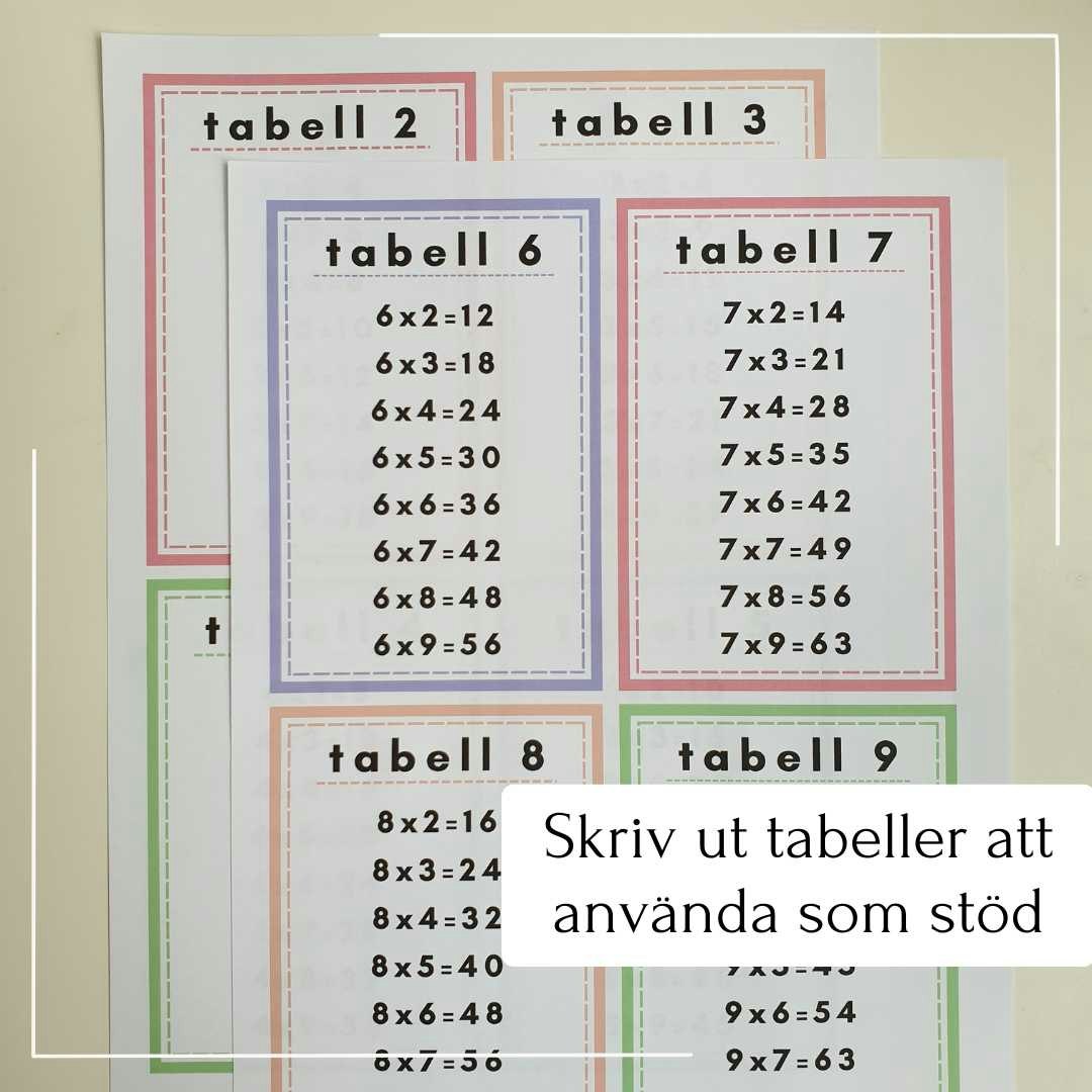 Mattespel - multiplikation