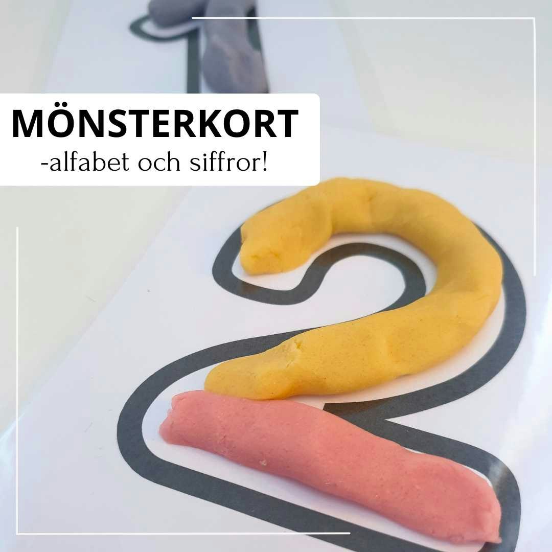 Leklera - mönsterkort alfabet & siffror