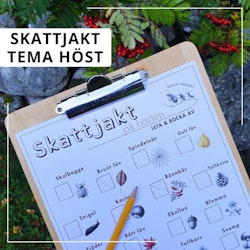 Skattjakt i naturen - tema höst