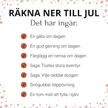 Räkna ner till jul - ALLT I ETT!