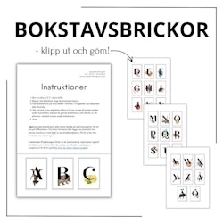 Bokstavsjakten! (med bilder)