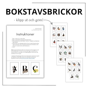 Bokstavsjakten! (med bilder)