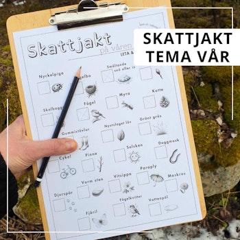 Skattjakt i naturen - tema vår