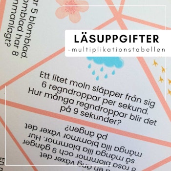 Vik en loppa - vårmatte: multiplikation