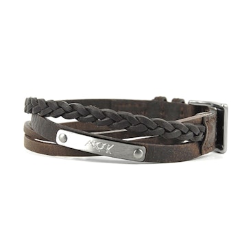 Arock Man Icon Armband brunt