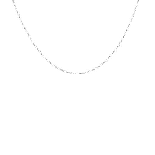 CU Jewellery Letters figaro neck silver