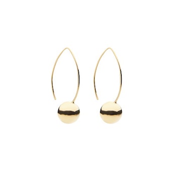 CU jewellery Globe long ear gold