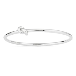 Engelbert Stockholm Absolutely Knot Bangle White Gold