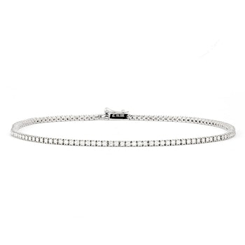 Engelbert Stockholm Diamond Line Tennis Bracelet White Gold