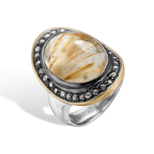 By Birdie Ring Corso BoHo Rutile Quartz