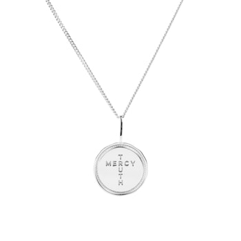Emma Israelsson CROSS COIN NECKLACE SILVER