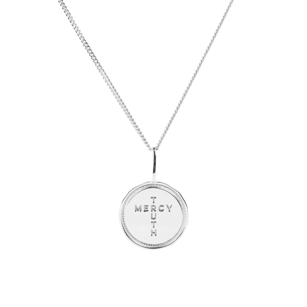 Emma Israelsson CROSS COIN NECKLACE SILVER