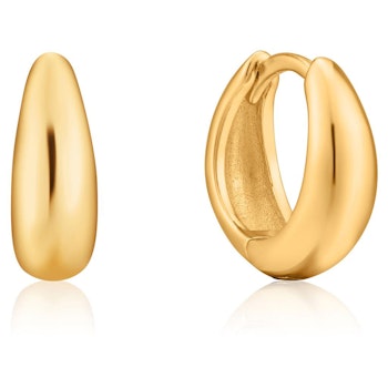 ANIA HAIE LUXE HUGGIE HOOP EARRINGS