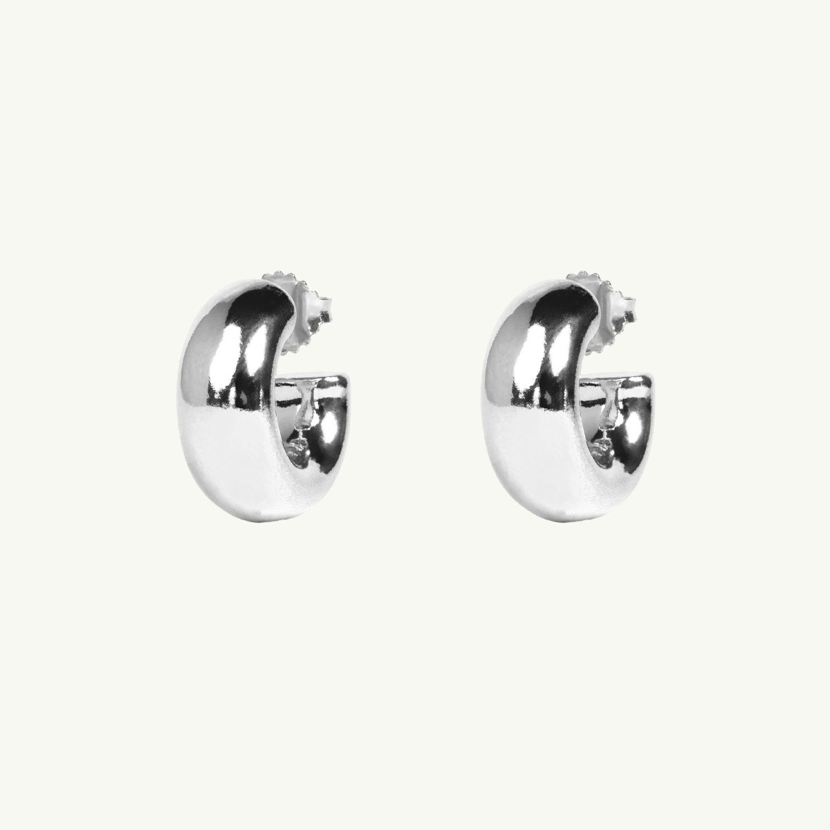 Emma Israelsson CHUNKY HOOPS SMALL SILVER