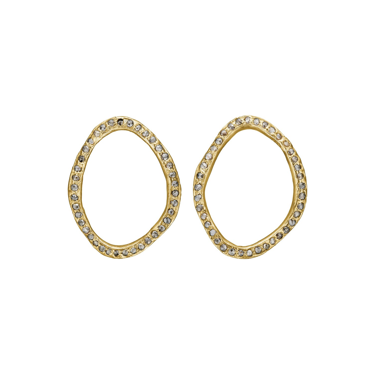 By Birdie Onassis Oval Golden Pavé (29mm)