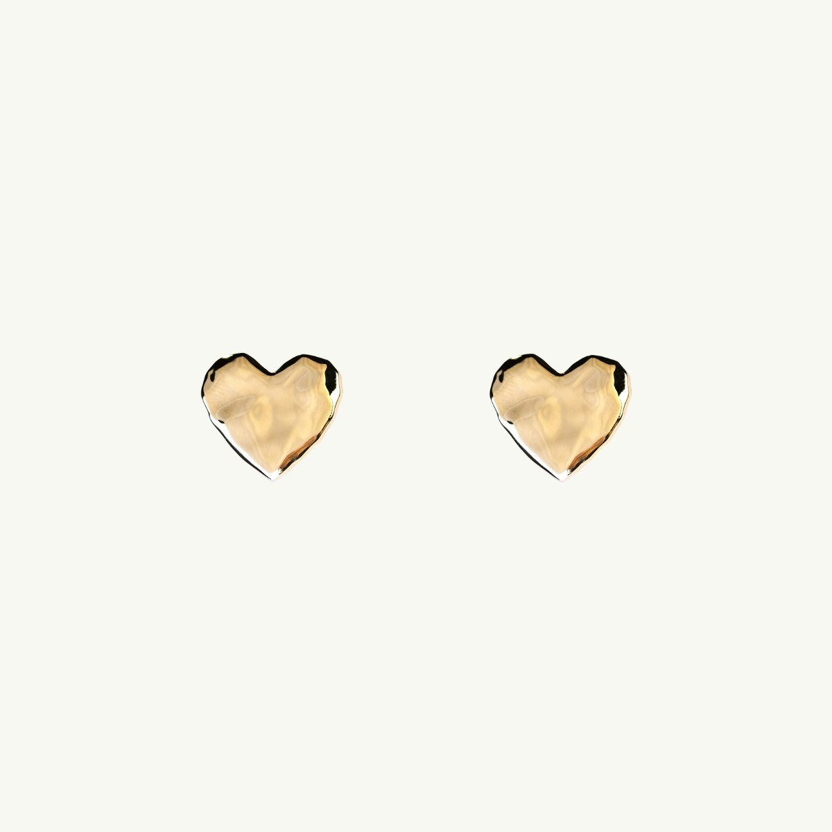 Emma Israelsson ORGANIC HEART MINI EARRINGS GOLD