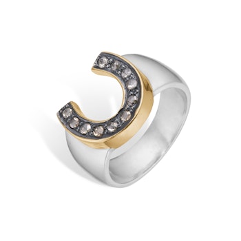By Birdie Arch Pavé Ring