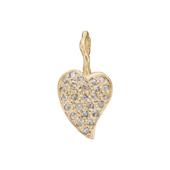 By Birdie Zenith Heart Pavé Vedhæng