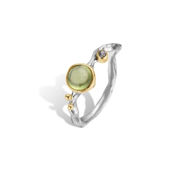 By Birdie Grace Single Peridot Cabochon Ring