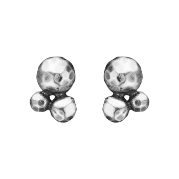 By Birdie Rose Buds Silver Cluster Örhängen
