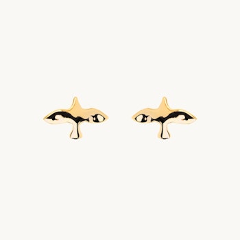 Emma Israelsson ORGANIC DOVE PIN EARRINGS GOLD