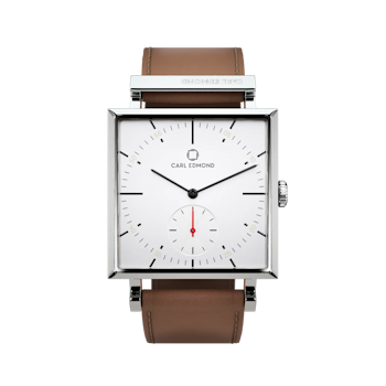 Carl Edmond Granit Cognac läder 34mm