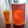 Litophane 3D print egen bild orange