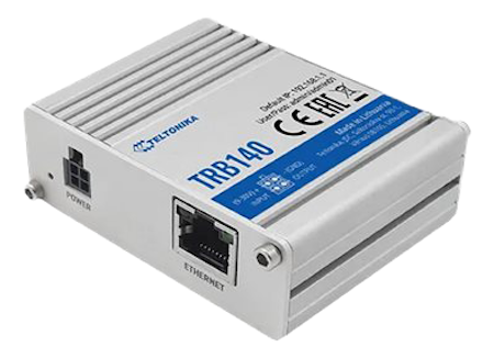 Teltonika Industrial Ethernet to 4G LTE IoT gateway with housing.