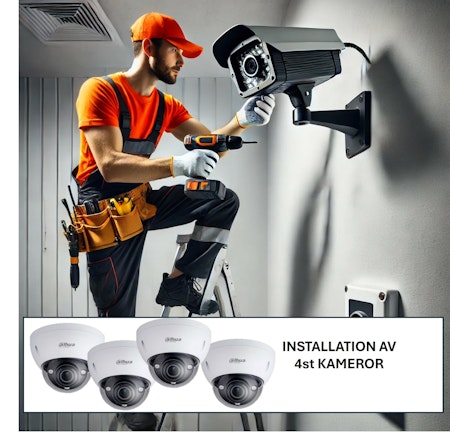 Köp till installation 4st kameror