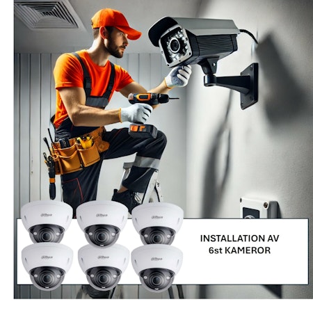 Köp till installation 6st kameror