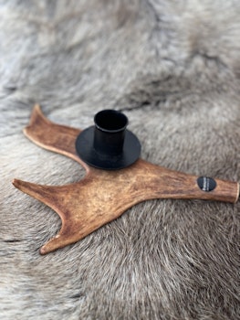 Renhornsljusstake