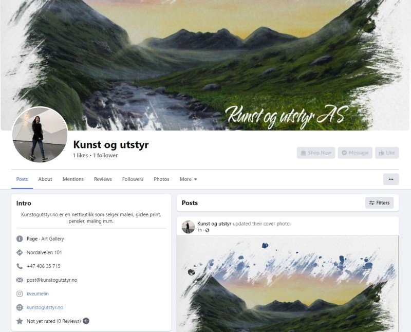 Vi er på Facebook