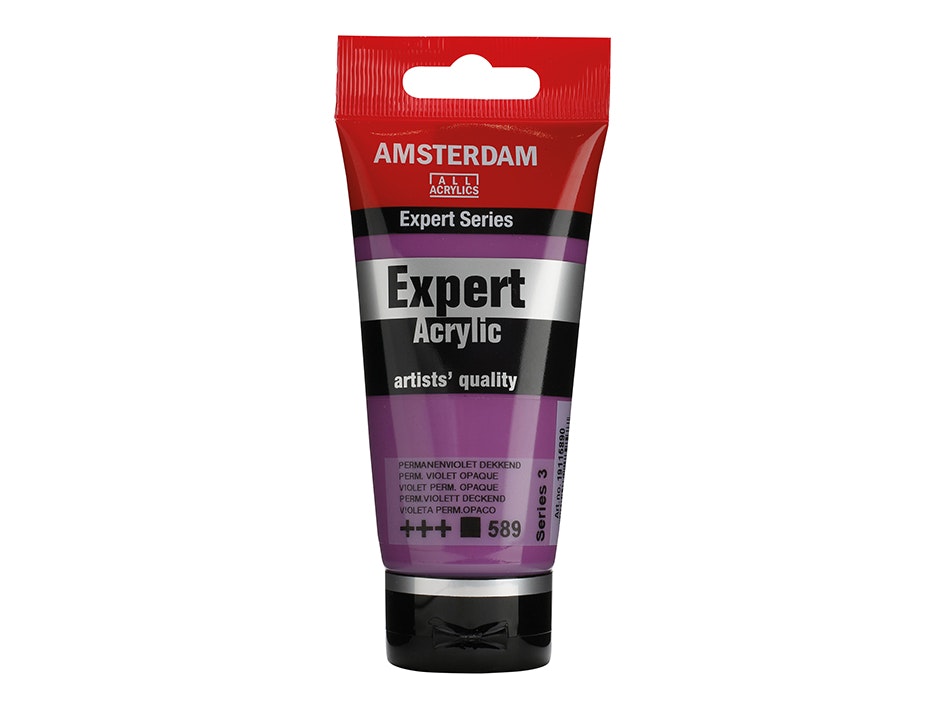 Amsterdam Expert 75ml – 590 Permanent Red Violet Opaque