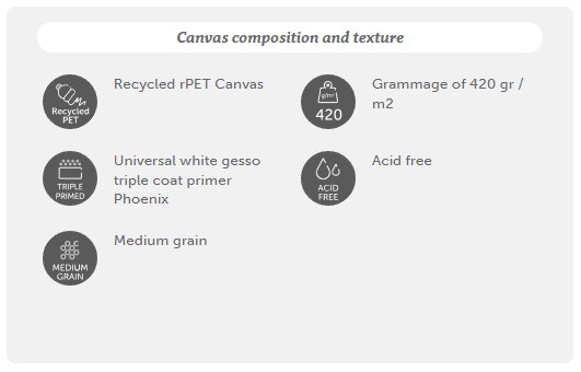 Evocanvas rPET lerret 50x50