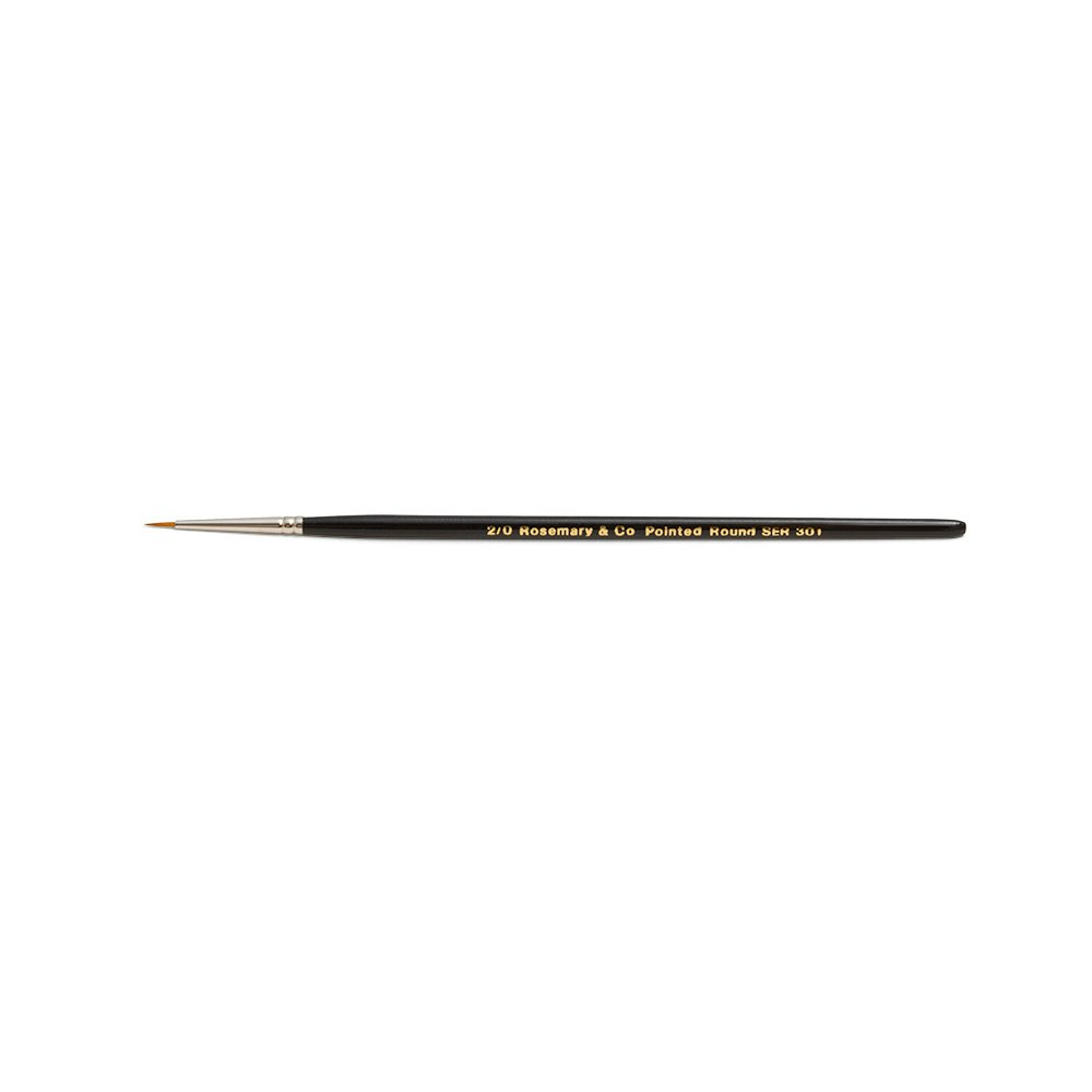 Golden synthetic pointed round 7" str. 2/0