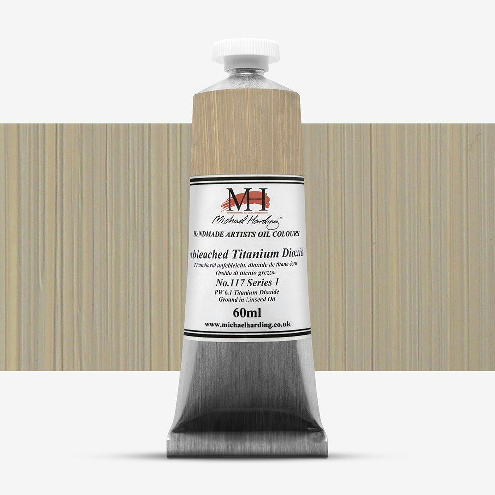 Oljemaling - Unbleached Titanium Dioxide - 60ml