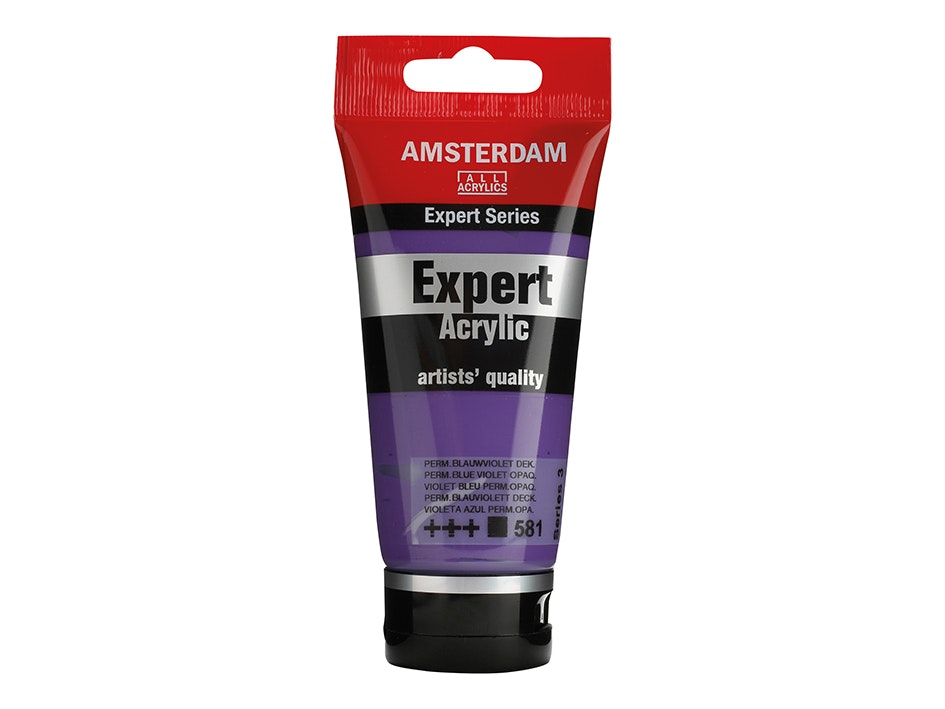 Amsterdam Expert 75ml – 581 Permanent Blue Violet Opaque