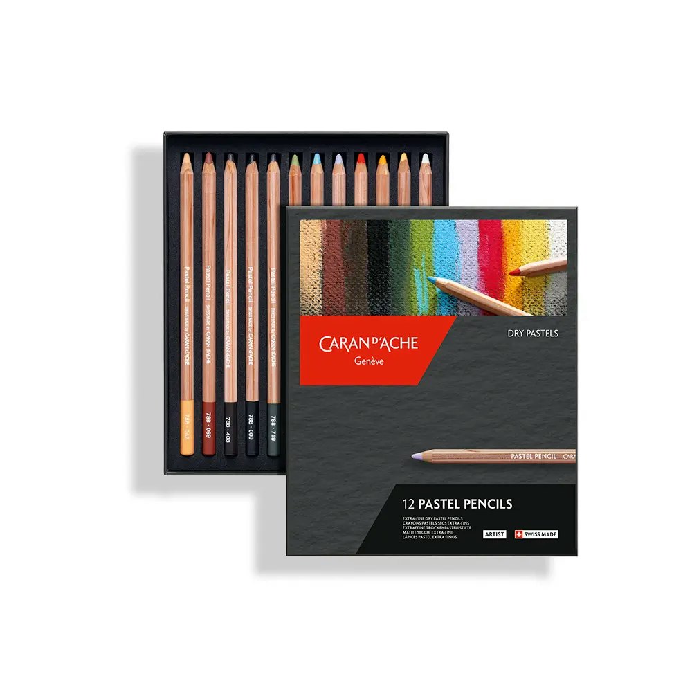 Caran d'Ache Pastellsett - 12stk