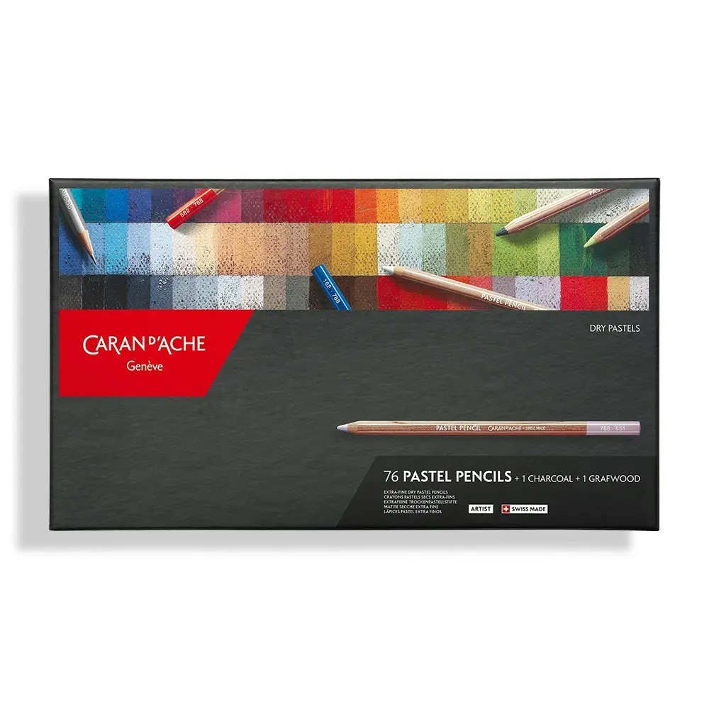 Caran d'Ache Pastellsett - 76stk