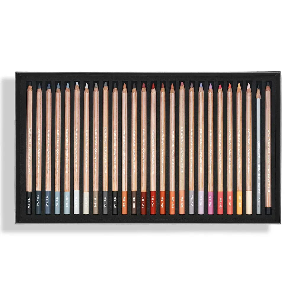 Caran d'Ache Pastellsett - 76stk
